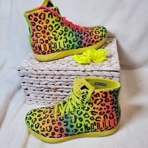 NOBULL Neon Leopard High-Top Athletic Shoes